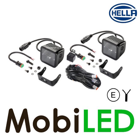 Hella Hella floodlight Cube Kit 2.7" 20 watts surface E-mark Hella Hella floodlight Cube Kit 2.7" 20 watts surface E-mark