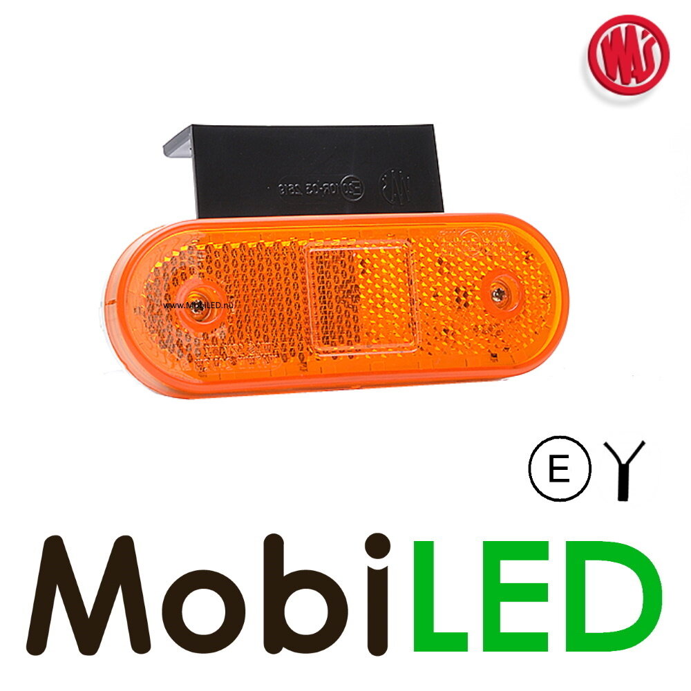 WAS WAS Zijmarkering multifunctionele lamp amber NEON look E-keur WAS WAS Zijmarkering multifunctionele lamp amber NEON look E-keur