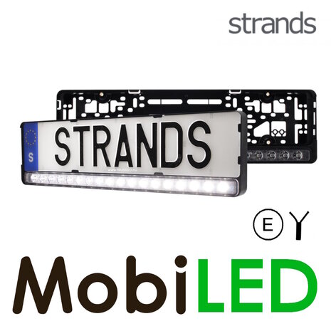 Strands Strands Barre LED parfaitement intégrée au support de plaque d'immatriculation Strands Strands Barre LED parfaitement intégrée au support de plaque d'immatriculation