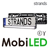 Strands Strands LED bar seamlessly integrated into the license plate holder Strands Strands LED bar seamlessly integrated into the license plate holder