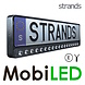 Strands Strands Barre LED parfaitement intégrée au support de plaque d'immatriculation Strands Strands Barre LED parfaitement intégrée au support de plaque d'immatriculation