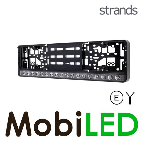 Strands Strands Barre LED parfaitement intégrée au support de plaque d'immatriculation Strands Strands Barre LED parfaitement intégrée au support de plaque d'immatriculation