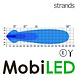 Strands Strands Barre LED parfaitement intégrée au support de plaque d'immatriculation Strands Strands Barre LED parfaitement intégrée au support de plaque d'immatriculation
