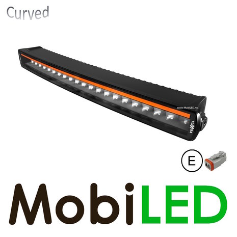 Flextra curved LED bar with white, amber and red position light 52cm Flextra curved LED bar with white, amber and red position light 52cm