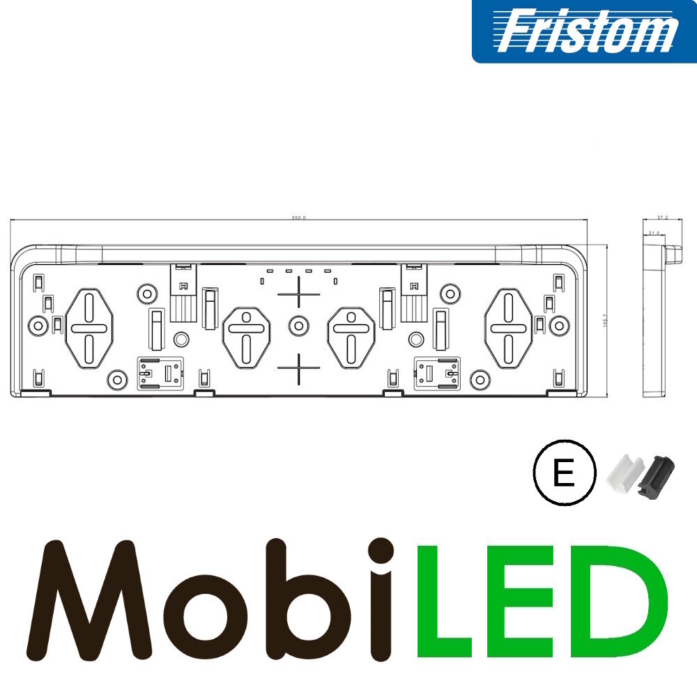 Fristom Fristom Plaque d'immatriculation avec éclairage 1 fonction QS150 E-marque Fristom Fristom Plaque d'immatriculation avec éclairage 1 fonction QS150 E-marque