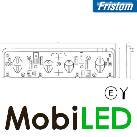 Fristom Fristom Kentekenplaathouder met verlichting 1 functie kabel E-keur Fristom Fristom Kentekenplaathouder met verlichting 1 functie kabel E-keur