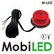 M-LED M-LED Lampe danoise unité Halo rouge/ambre E-marque