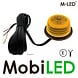 M-LED M-LED Deense lamp Halo rood/amber E-keur M-LED M-LED Deense lamp Halo rood/amber E-keur