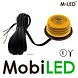 M-LED M-LED Lampe danoise unité Halo rouge/ambre E-marque