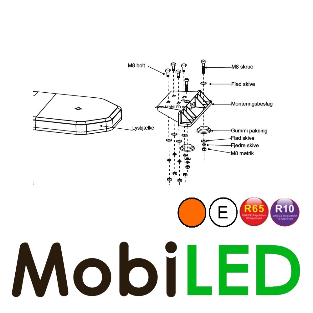 Flash Bar 1200 168 watts amber-white ECE R10-R65 Flash Bar 1200 168 watts amber-white ECE R10-R65