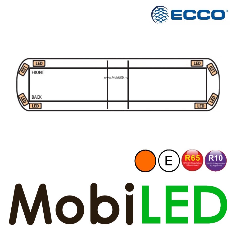 ECCO Série 12+ Barre flash 1372 mm 8 LED ECCO Série 12+ Barre flash 1372 mm 8 LED