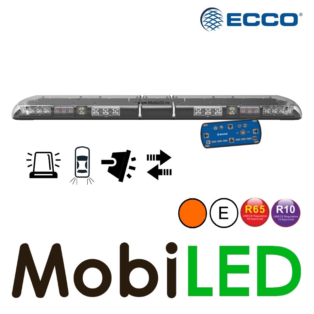 ECCO 12+ Series Flash bar and traffic advisor 1372 mm 10 LEDs, 2 work lights and tail lights