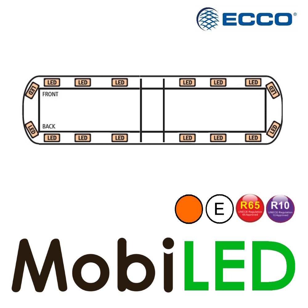 Ecco ECCO Série 12+ Barre flash 1372 mm 16 LED connexion par câble Ecco ECCO Série 12+ Barre flash 1372 mm 16 LED connexion par câble