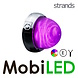 Strands Strands IZE LED Melon éclairage intérieur 6 modes de couleur E-marque Strands Strands IZE LED Melon éclairage intérieur 6 modes de couleur E-marque
