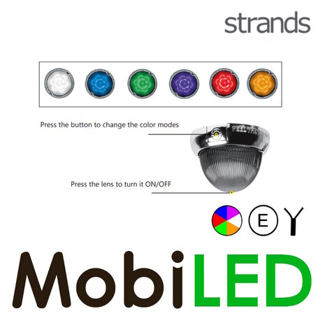 Strands Strands IZE LED Melon interior light 6 color modes E-mark Strands Strands IZE LED Melon interior light 6 color modes E-mark