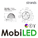 Strands Strands IZE LED Melon éclairage intérieur 6 modes de couleur E-marque Strands Strands IZE LED Melon éclairage intérieur 6 modes de couleur E-marque