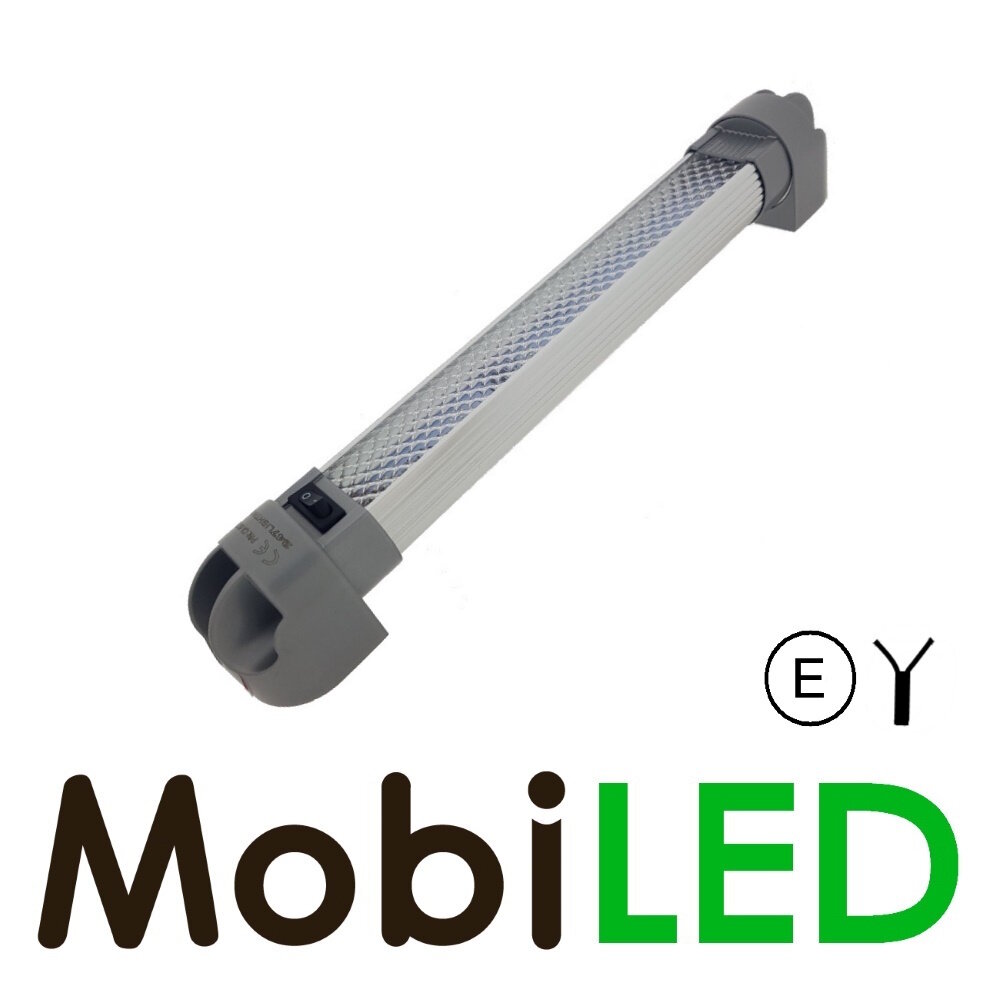Tiltable interior lighting aluminum 327mm 12-24 volts E-mark Tiltable interior lighting aluminum 327mm 12-24 volts E-mark