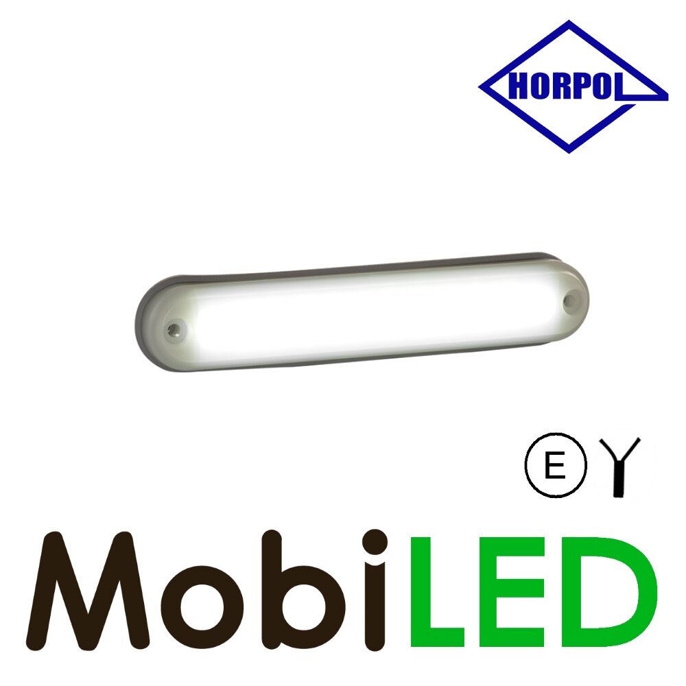 HORPOL Horpol Interior lighting opal white 12-24 volts without switch E-mark HORPOL Horpol Interior lighting opal white 12-24 volts without switch E-mark