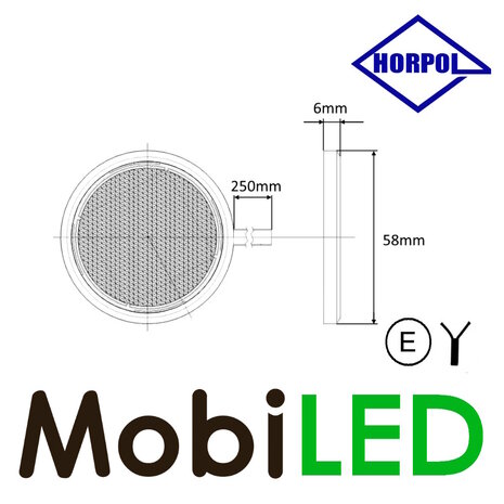 HORPOL Horpol Mini interior lighting round 58mm 12 volts white E-mark HORPOL Horpol Mini interior lighting round 58mm 12 volts white E-mark