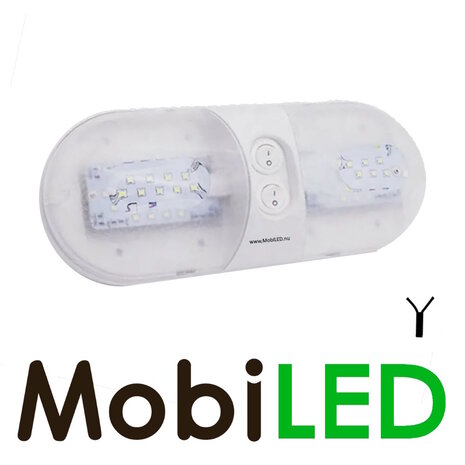 Dubbele interieurverlichting met schakelaars 12 volt Dubbele interieurverlichting met schakelaars 12 volt