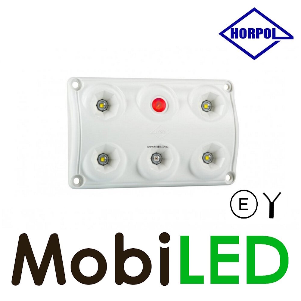 HORPOL Horpol Interior light red/white with switch 12-24 volts HORPOL Horpol Interior light red/white with switch 12-24 volts