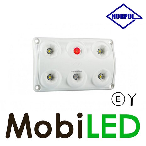 HORPOL Horpol Interieurverlichting rood/wit met schakelaar 12-24 volt HORPOL Horpol Interieurverlichting rood/wit met schakelaar 12-24 volt
