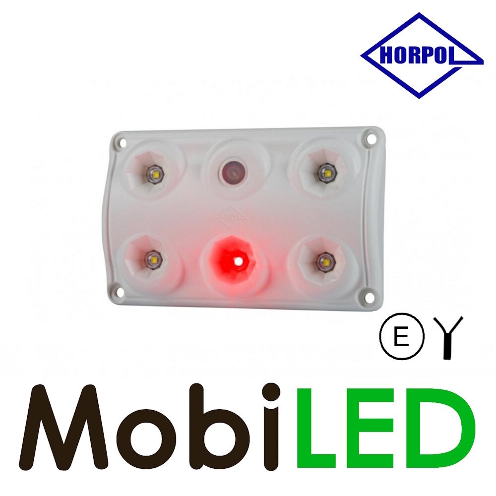 HORPOL Horpol Interior light red/white with switch 12-24 volts HORPOL Horpol Interior light red/white with switch 12-24 volts