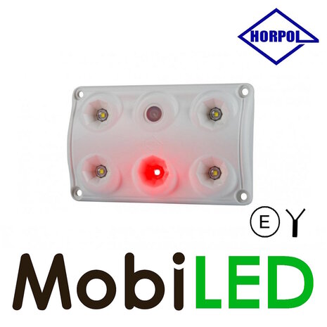 HORPOL Horpol Interieurverlichting rood/wit met schakelaar 12-24 volt HORPOL Horpol Interieurverlichting rood/wit met schakelaar 12-24 volt