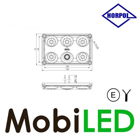 HORPOL Horpol Interieurverlichting rood/wit met schakelaar 12-24 volt HORPOL Horpol Interieurverlichting rood/wit met schakelaar 12-24 volt