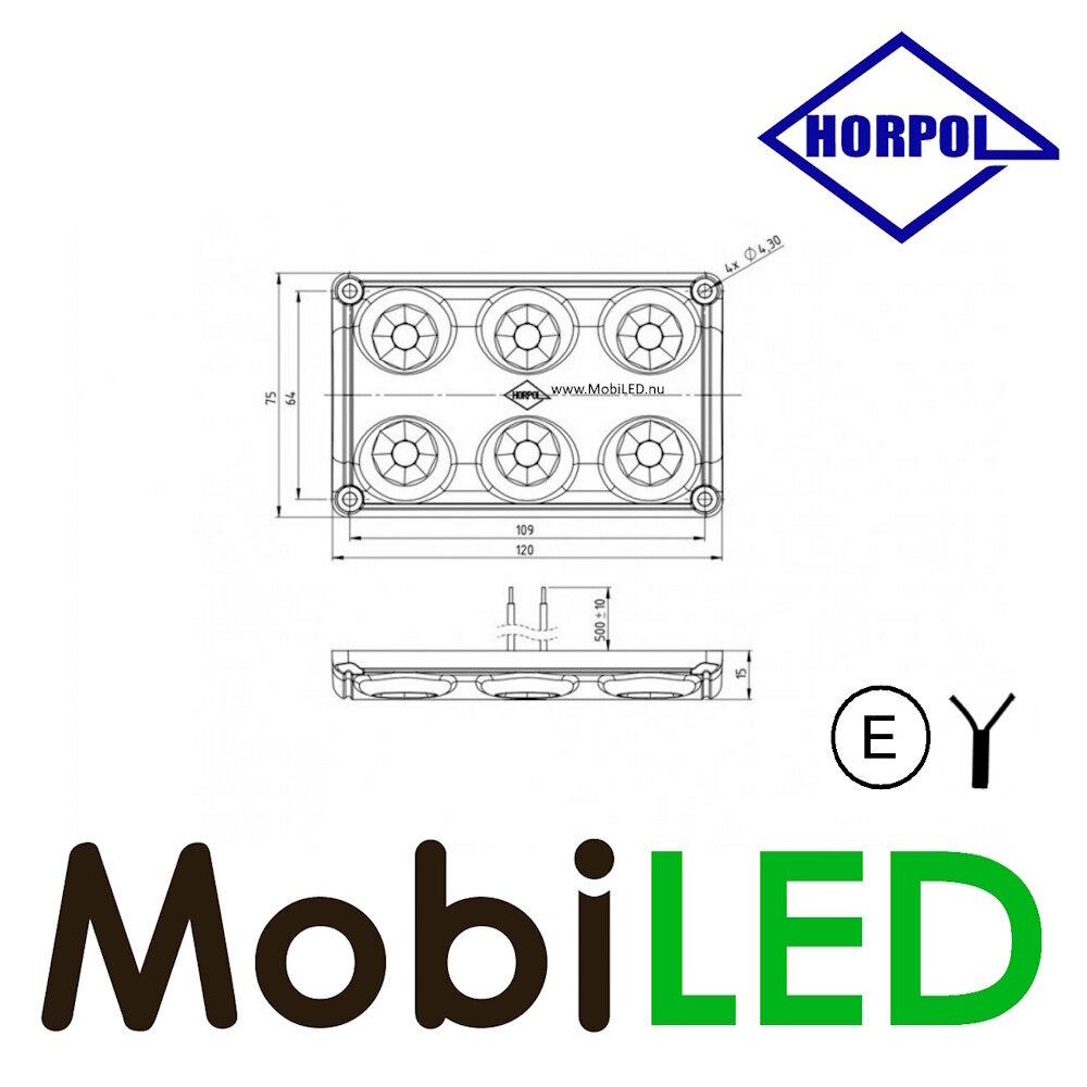 HORPOL Horpol Interior lighting without switch 12-24 volts