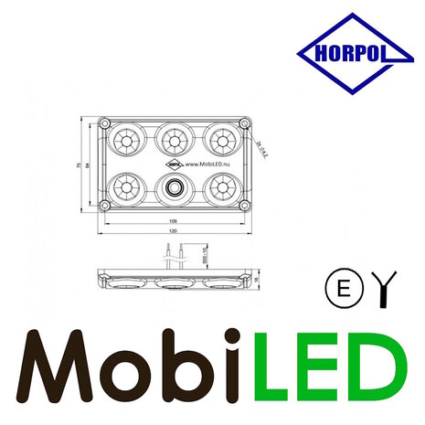 HORPOL Horpol Black interior lighting with switch and dimming setting 12-24 volts HORPOL Horpol Black interior lighting with switch and dimming setting 12-24 volts