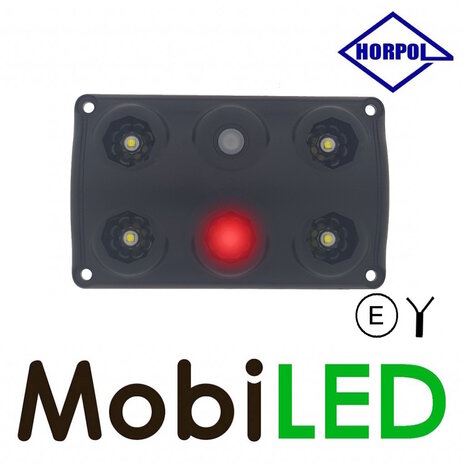 HORPOL Horpol Interieurverlichting rood/wit met schakelaar 12-24 volt HORPOL Horpol Interieurverlichting rood/wit met schakelaar 12-24 volt