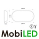 Éclairage intérieur blanc 12-24 volts ovale touche tactile dimmable Éclairage intérieur blanc 12-24 volts ovale touche tactile dimmable