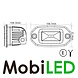 Worklight single 20W flush mount