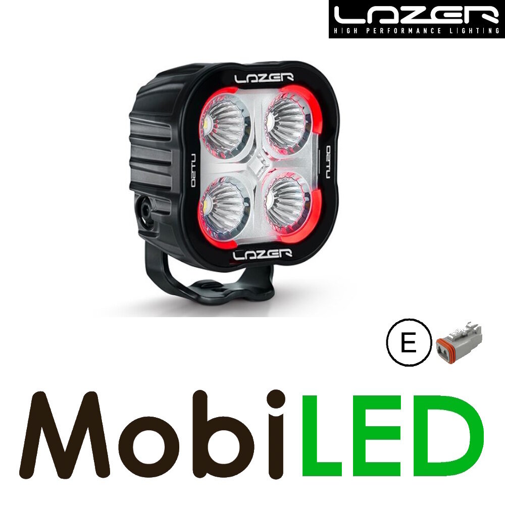 LAZER LAZER Utility worklight 10 cm 50W with red taillight E-mark LAZER LAZER Utility worklight 10 cm 50W with red taillight E-mark