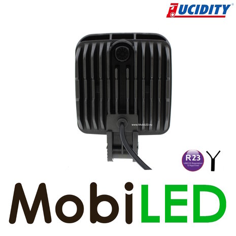 Lucidity Lucidity Lampe de travail / feu de recul 18W carré E-marque Lucidity Lucidity Lampe de travail / feu de recul 18W carré E-marque