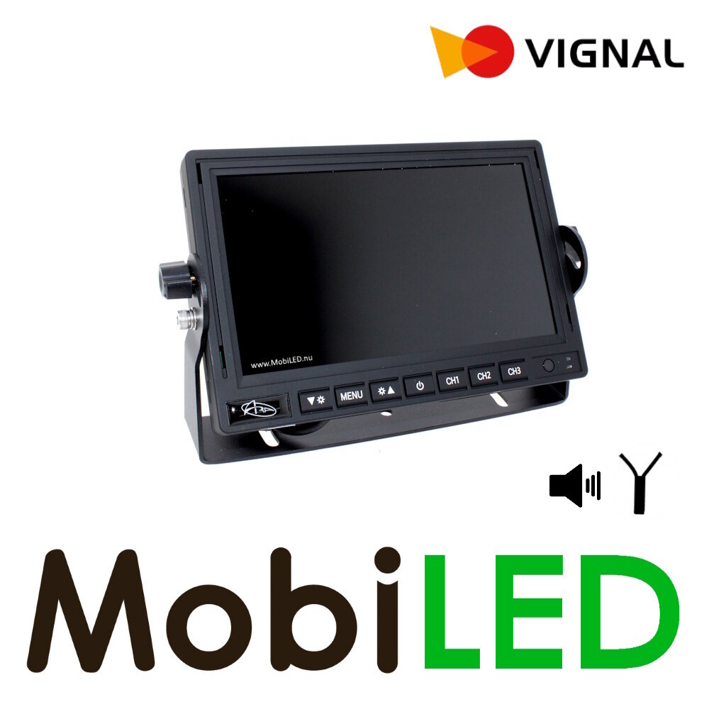 Vignal Vignal HD achteruitrijcamera-set bedraad quad view 7 inch (max 4 camera's) Vignal Vignal HD achteruitrijcamera-set bedraad quad view 7 inch (max 4 camera's)