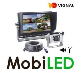 Vignal HD reversing camera set wired quad view 7 inches (max 4 cameras) Vignal HD reversing camera set wired quad view 7 inches (max 4 cameras)