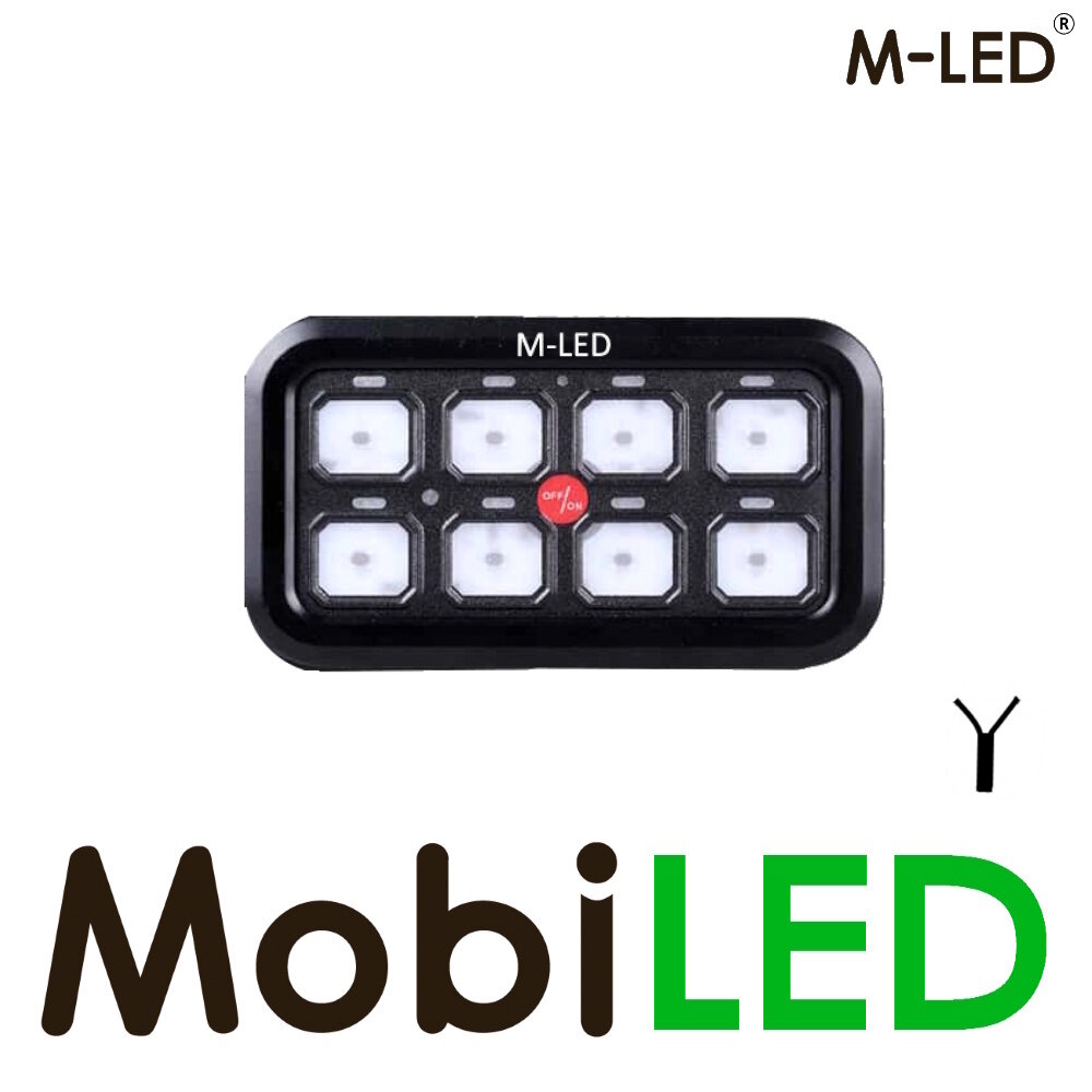 M-LED M-LED Bedieningspaneel met power unit 8 knops 12/24V M-LED M-LED Bedieningspaneel met power unit 8 knops 12/24V