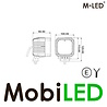 M-LED M-LED Lampe de travail 40W carrée E-marque M-LED M-LED Lampe de travail 40W carrée E-marque
