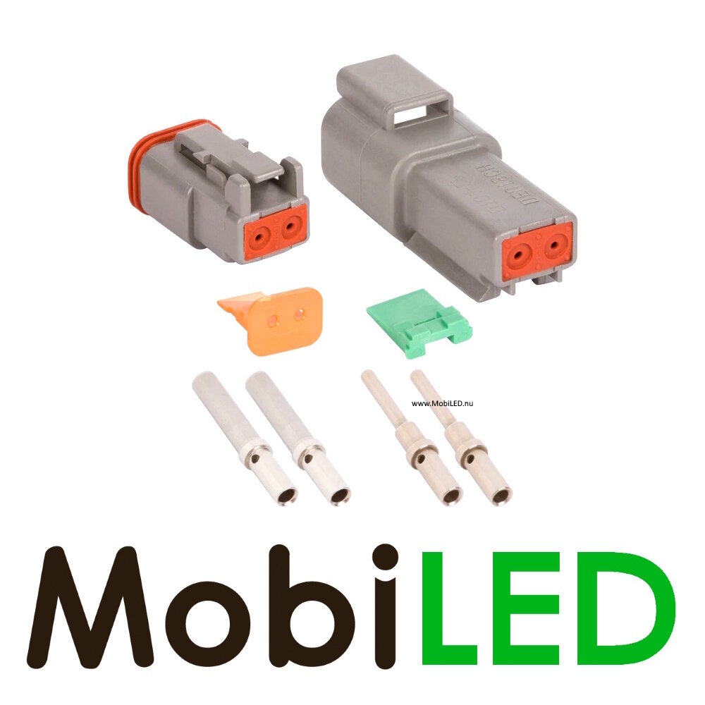 Deutsch DT-serie 2 pins connector set 13A