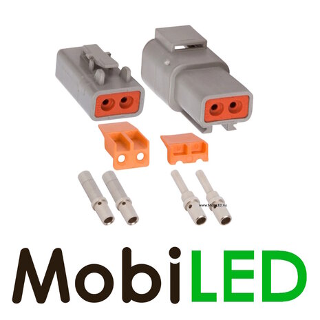 Waterdichte Deutsch DTP-serie 2 pins connector 24A