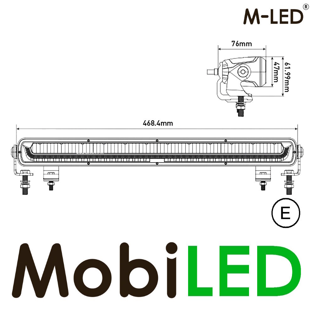 M-LED M-LED Luminedge barre LED feu de position ambre/blanc boost 20 pouces/47 cm E-marque M-LED M-LED Luminedge barre LED feu de position ambre/blanc boost 20 pouces/47 cm E-marque