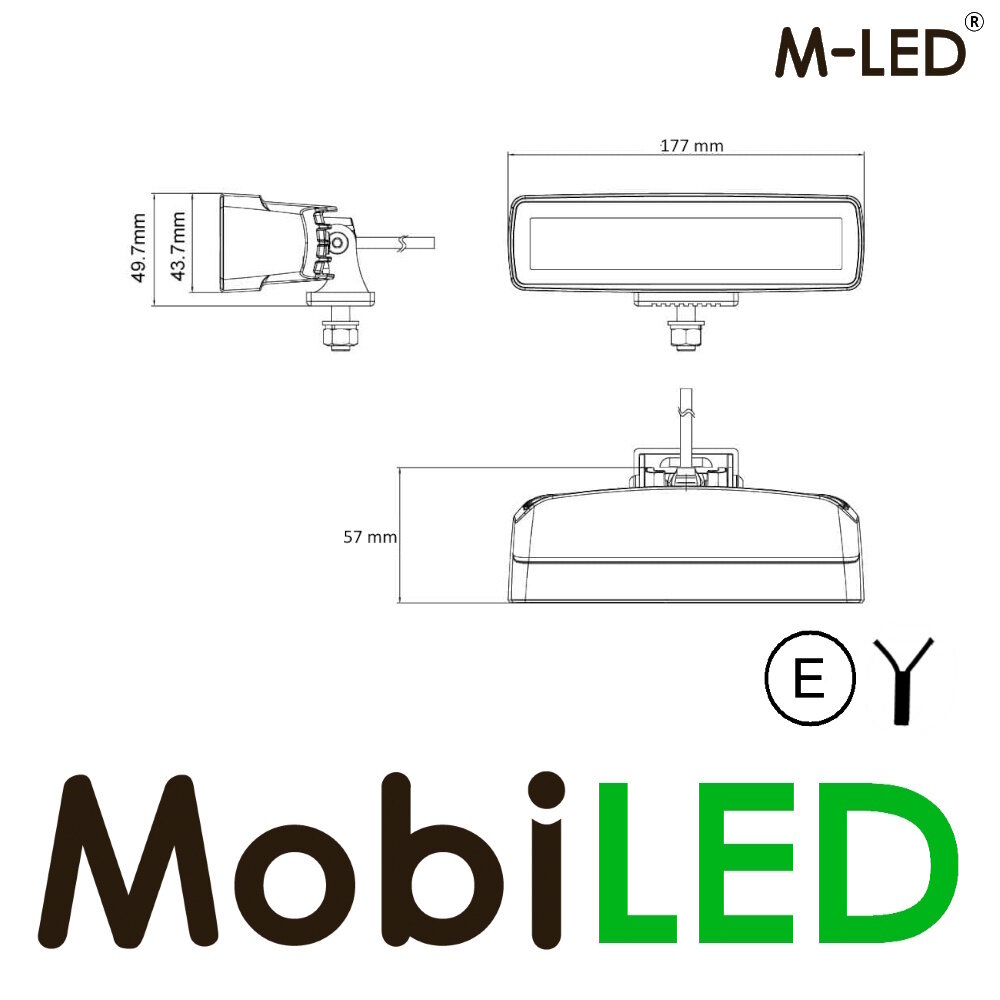 M-LED M-LED Sergeant amber/red position light E-mark