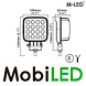 M-LED M-LED Lampe de travail 48W 12-80 V, câble 2 m E-marque M-LED M-LED Lampe de travail 48W 12-80 V, câble 2 m E-marque