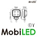 M-LED M-LED Lampe de travail 12W 12-80 V, câble 2 m E-marque M-LED M-LED Lampe de travail 12W 12-80 V, câble 2 m E-marque