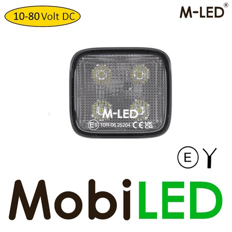 M-LED M-LED Lampe de travail 12W 12-80 V, câble 2 m E-marque M-LED M-LED Lampe de travail 12W 12-80 V, câble 2 m E-marque