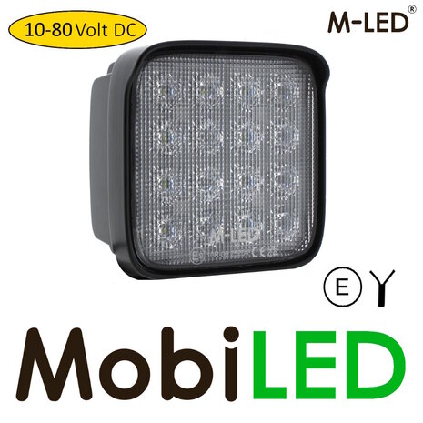 M-LED M-LED Work lamp 48W 12-80V 2m cable E-mark M-LED M-LED Work lamp 48W 12-80V 2m cable E-mark