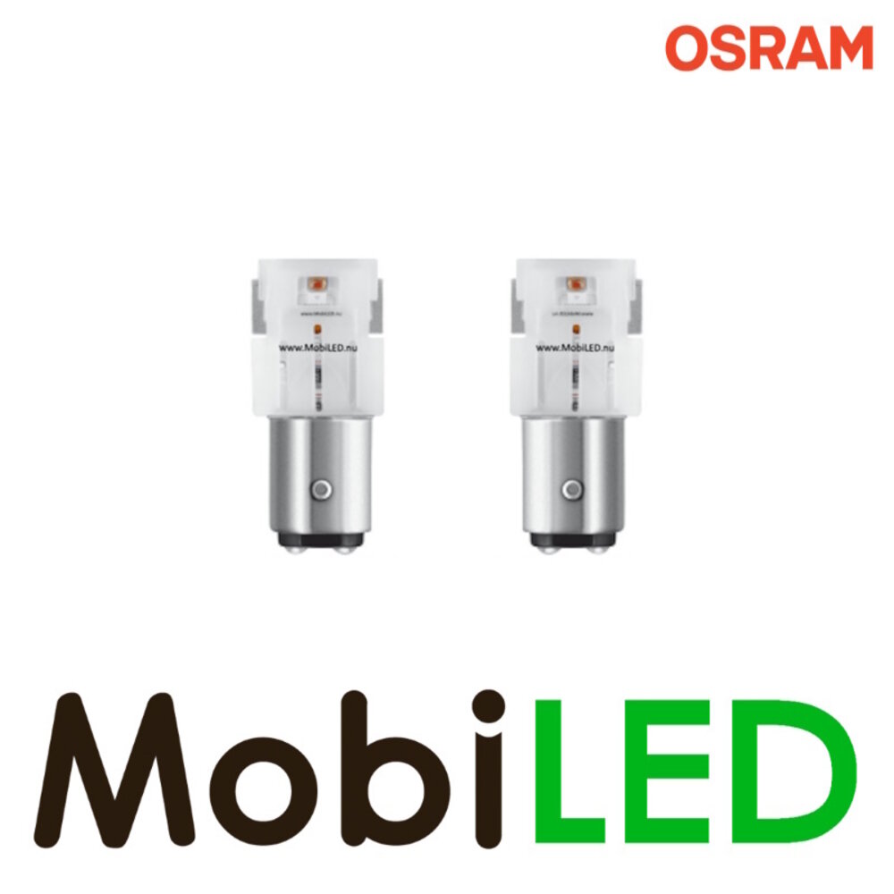 OSRAM OSRAM P21/5W (BAY15ds) LEDriving SL (2 stuks) Rood OSRAM OSRAM P21/5W (BAY15ds) LEDriving SL (2 stuks) Rood