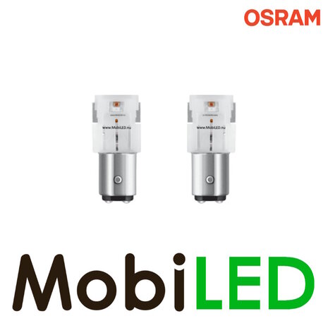 OSRAM OSRAM P21/5W (BAY15ds) LEDriving SL (2 stuks) Rood OSRAM OSRAM P21/5W (BAY15ds) LEDriving SL (2 stuks) Rood